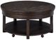 Liberty Furniture Weston Peppercorn Round Lift Top Cocktail Table-0