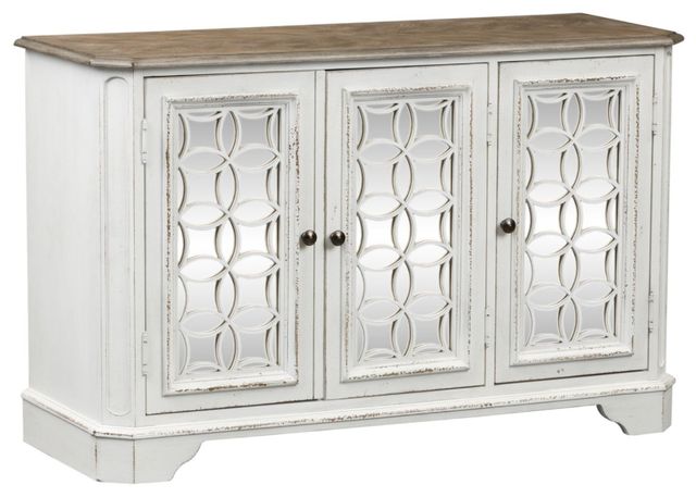 Liberty Furniture Magnolia Manor Antique White/Weathered Bark Hall Console-0