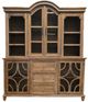 Million Dollar Rustic Brown Light China Top Cabinet-1
