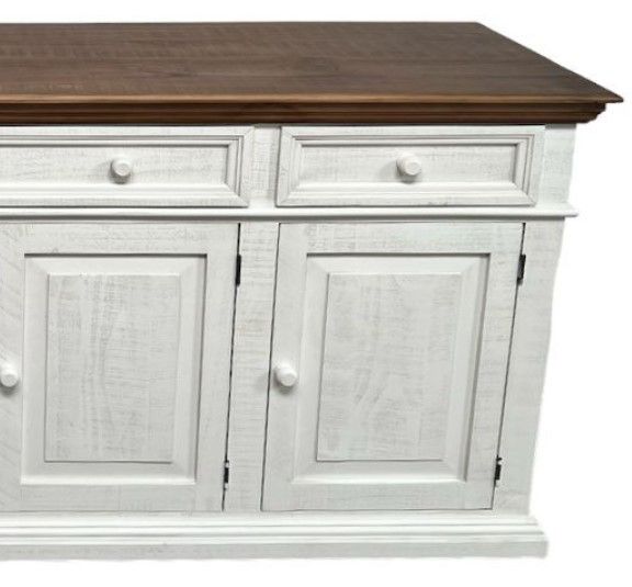 Million Dollar Rustic White Island China Buffet Base-1