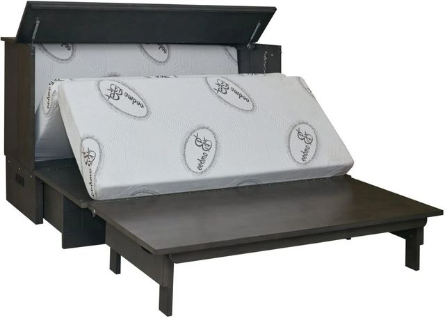 CabinetBed Inc.™ Elite Aztec Grey Folding Queen Bed-2