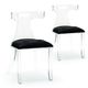 Wildwood Lamps Contemporary Elsa Clear Leather Chair-0