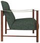 Caracole® Slant Caracole Upholstery Champagne Gold/Eucalyptus/Retro Walnut Accent Chair-2