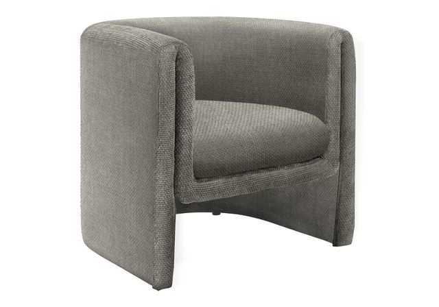 Monarch Specialties Inc. Grey 29" Straight Barrel-Back Accent Chair-0