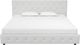 dhp furniture® Dakota White King Upholstered Panel Bed-2