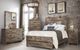 New Classic® Home Furnishings Misty Lodge 4-Piece Greige King Panel Bedroom Set-1