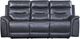 Leather Italia™ Bullard Gray Power Reclining Sofa-1