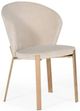 VIG Furniture Modrest Nadia 2-Piece Beige/Rosegold Velvet Dining Chair Set-0