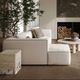 TOV Furniture Tristine 2-Piece Cream Left-Arm Facing Sectional and Chaise-1