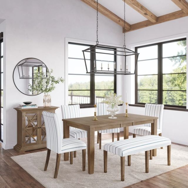 Jofran Inc. Eastern Tides Brushed Bisque Extension Dining Table-1