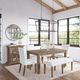 Jofran Inc. Eastern Tides Brushed Bisque Extension Dining Table-1