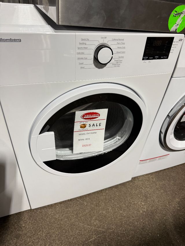Blomberg® 3.7 Cu. Ft. White Compact Electric Dryer-1