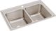 Elkay Lustertone® Classic Lustrous Satin 33" x 22" x 12-1/8" 1-Hole Equal Double Bowl Drop-In Sink-0