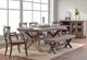 Urban Collections by Yutzy Woodworking Cross Trestle Wormy Maple La Croix Arm Dining Chair-1