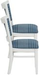 Linon Lourdes 2-Piece Blue Stripe/White Side Chair Set-3