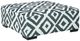 Furniture of America® Loughton Gun Metal/Ivory Ottoman-0