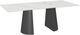 Amisco Customizable Gemma 84" Rectangular Dining Table with 0.5" Italian Porcelain on Glass Top-0