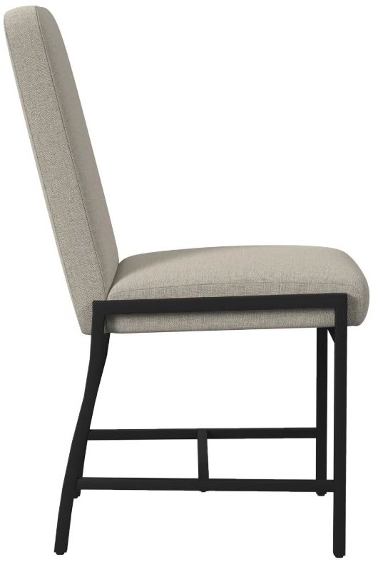 Intercon Newport Beige/Natural Oak Upholstered Side Chair-2