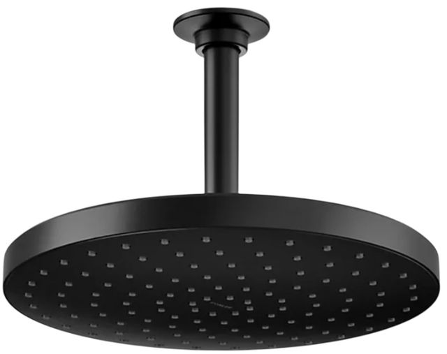 KOHLER® Awaken® Matte Black 2.5 GPM 10" Single-Function Rainhead-0