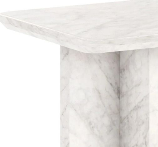 Harp & Finial® Perrin White End Table-1
