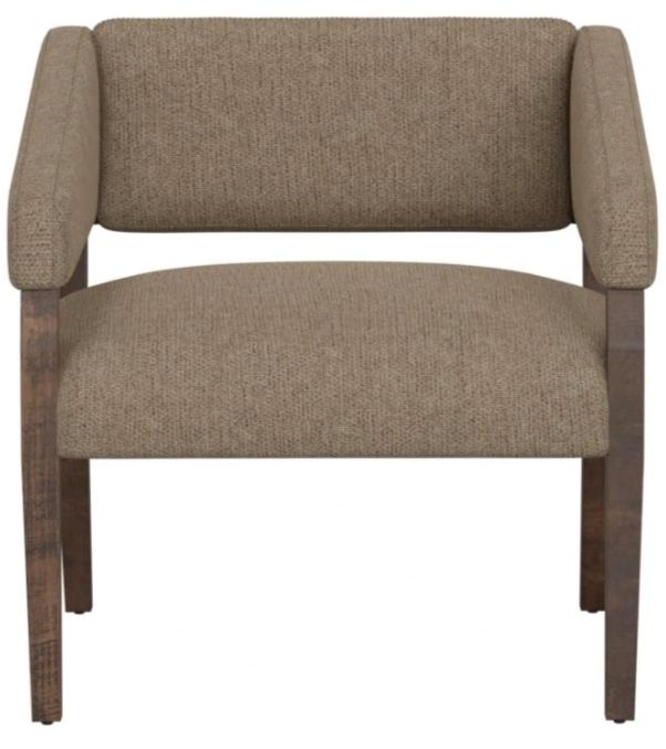 International Furniture Direct Murcia Brown/Lacquer Brown Accent Chair-1