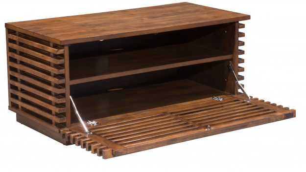Zuo® Modern Linea Walnut Narrow Entertainment Stand-1