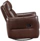 Homelegance® Thomas Brown Manual Swivel Glider Reclining Chair-3