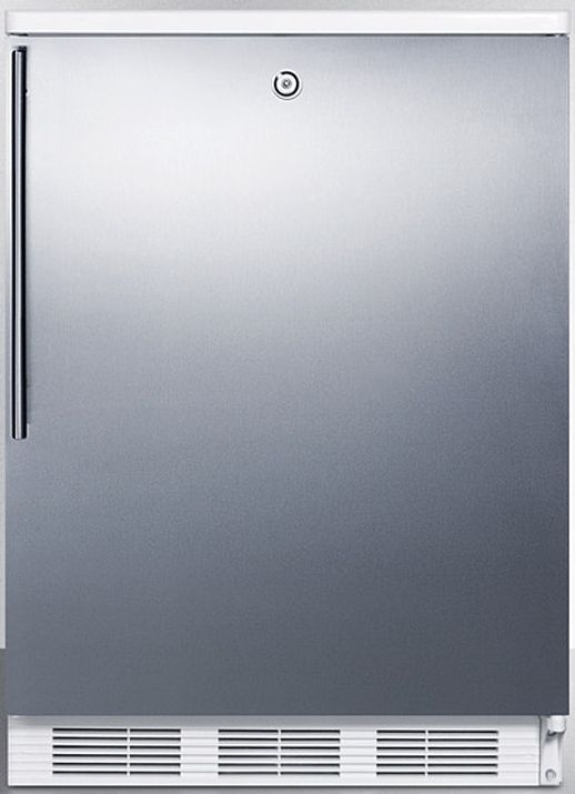 Accucold® by Summit® 5.5 Cu. Ft. Stainless Steel Under the Counter Refrigerator-0
