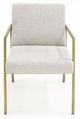 VIG Furniture Modrest Pettit Modrest Burnham Gold/Light Gray Dining Table-2
