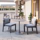 Zuo® Modern Soleil Gray Steel Outdoor Dining Table-4