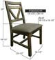 International Furniture Direct Loft Brown Gray Side Chair-2