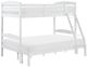 Homelegance® Lani Wire Brushed White Twin over Full Youth Bunk Bed-0