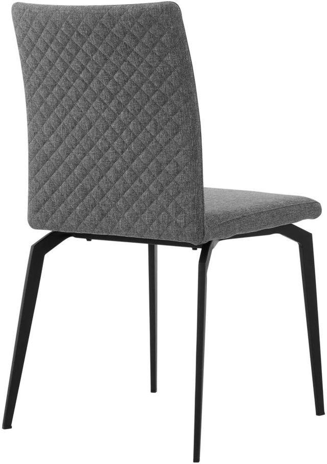 Armen Living Lyon 2-Piece Black/Gray Dining Side Chair Set-3