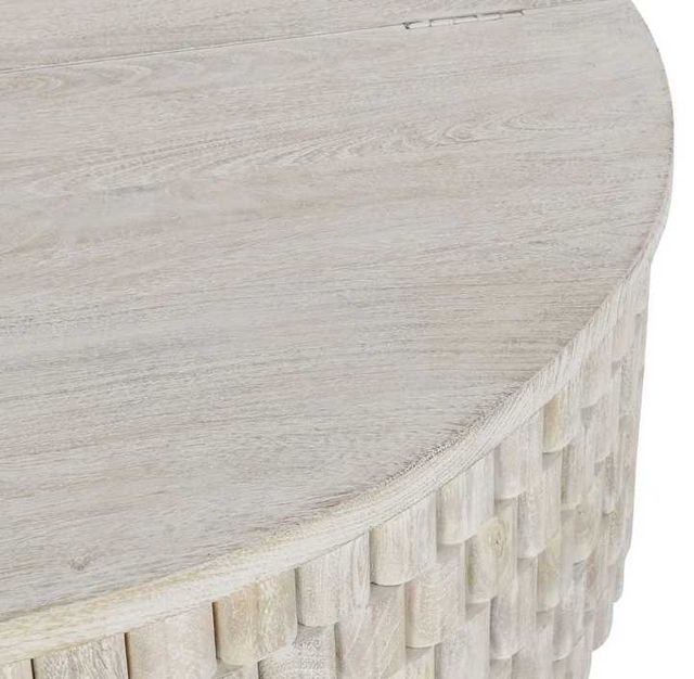 Classic Home Norwood Cream 40" Round Coffee Table-3
