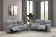 Furniture of America® Morcote Gray Power Reclining Sofa-1