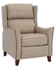 Man Wah Ivory Leather High Leg Recliner-0