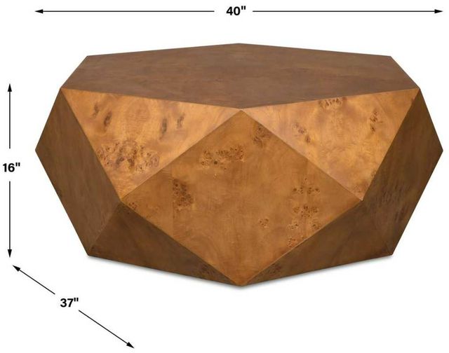 Uttermost® Hughes Caramel Coffee Table-2