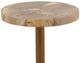 Dovetail Furniture Calvus Light Natural Side Table with Bronze Base-2