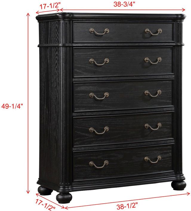 Crown Mark Kingsbury Black Chest-2