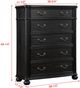 Crown Mark Kingsbury Black Chest-2