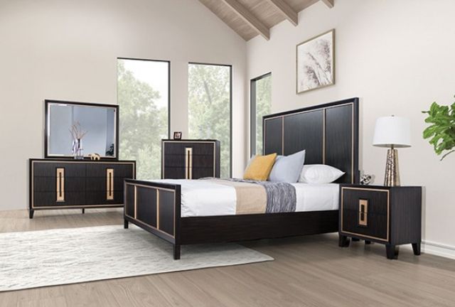 Furniture of America® Kenyada 4-Piece Espresso Queen Bedroom Set-3