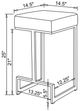 Coaster® Gervase Chrome/Gray Square Counter Stool-1