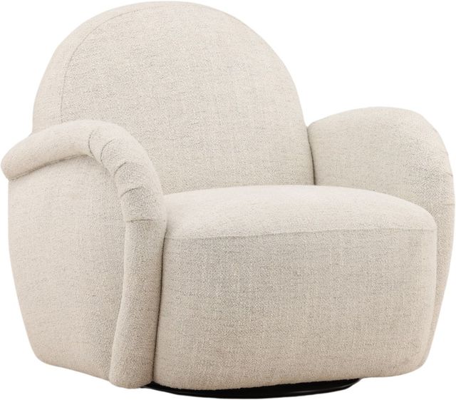 Dovetail Furniture Grecia Off-White Swivel Chair-0