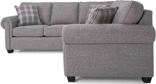 Decor-Rest® Furniture LTD 2006 2-Piece Gray Sectional Sofa-1