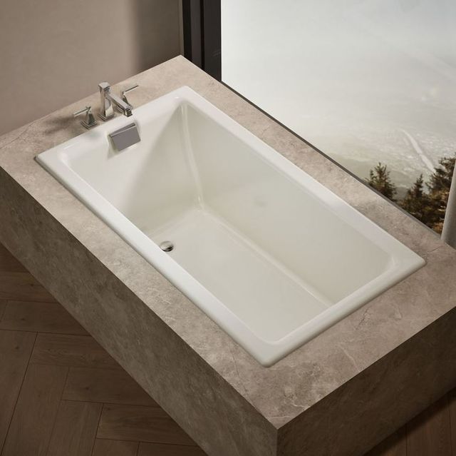 KOHLER® Tea-for-Two® Biscuit 66" x 36" Drop-In/Undermount Bath-2