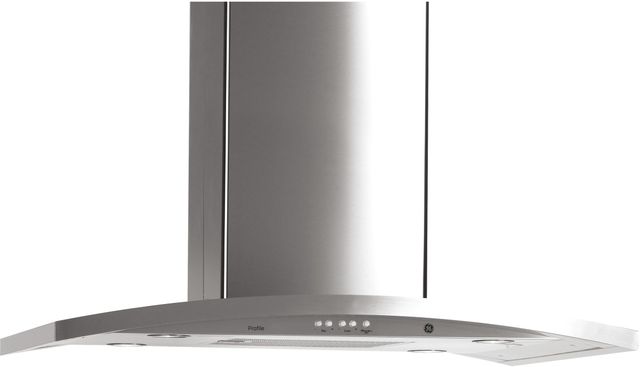 Monogram® 36" Stainless Steel Island Range Hood-1