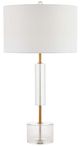 Currey & Company Deville Antique Brass/Clear Table Lamp-0