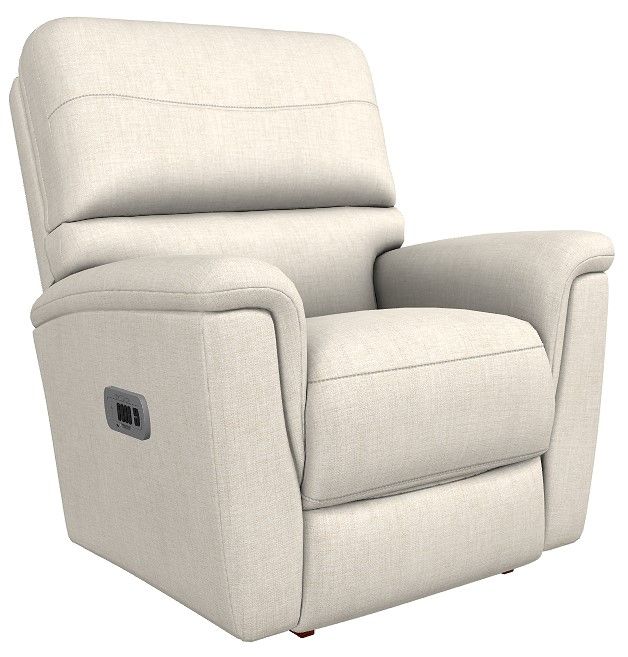 La-Z-Boy® Ava Ivory Power Rocking Recliner with Headrest and Lumbar-0