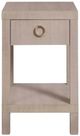 Bassett® Furniture Ventura Raffia Sand Grey Chairside Table-1