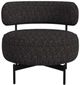 Elements International Antonia Black Swivel Chair-3